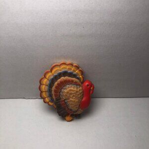 *Vintage Hallmark Lapel Pin Thanksgiving Turkey Fall Autumn Holiday Brooch